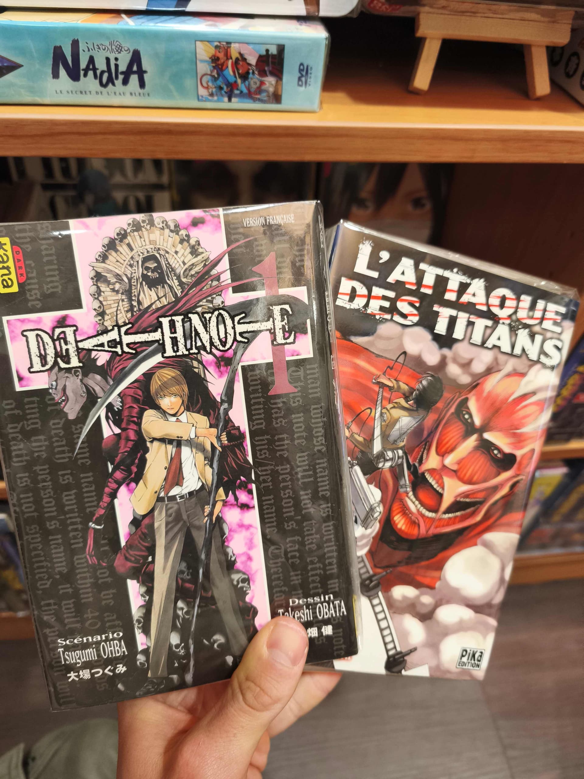 Manga Death Note et L'Attaque des Titans disponibles a Montrichard