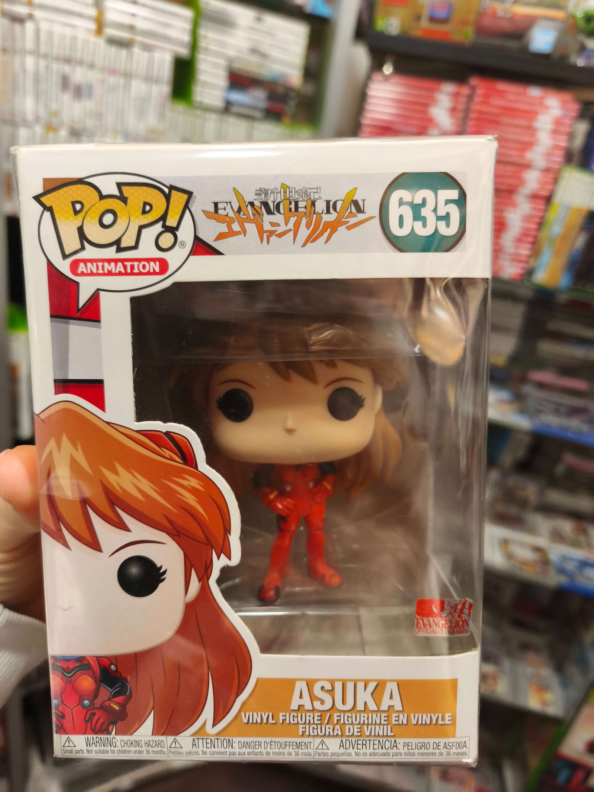 Funko Pop Evangelion Asuka numero 635 disponible en magasin