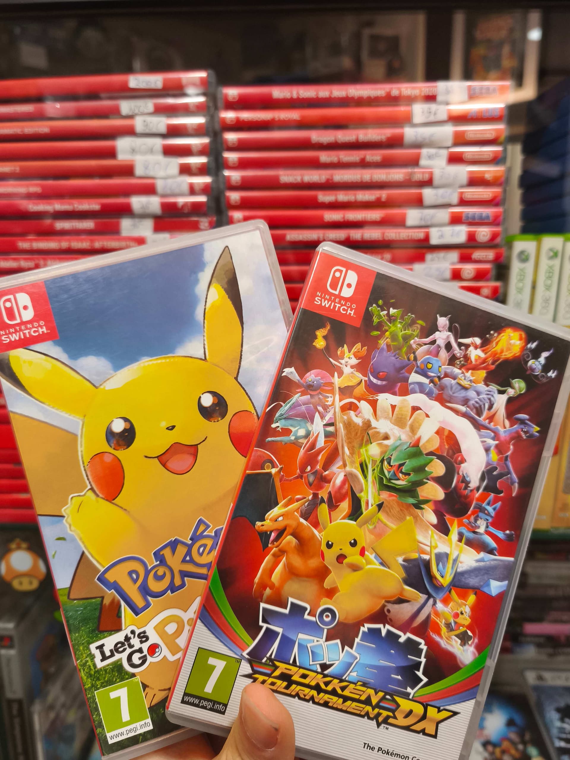 Jeux Pok\u00e9mon Let's Go Pikachu et Pokk\u00e9n Tournament DX Nintendo Switch chez Game & Disc