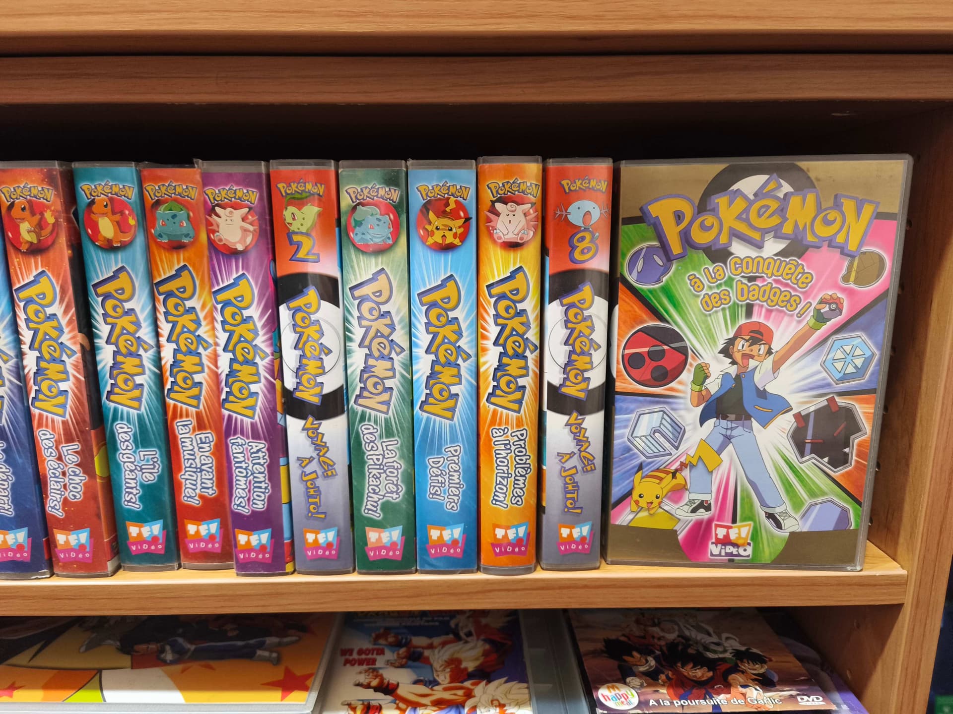Collection VHS Pok\u00e9mon TF1 Vid\u00e9o ann\u00e9es 2000 en vente chez Game & Disc Montrichard