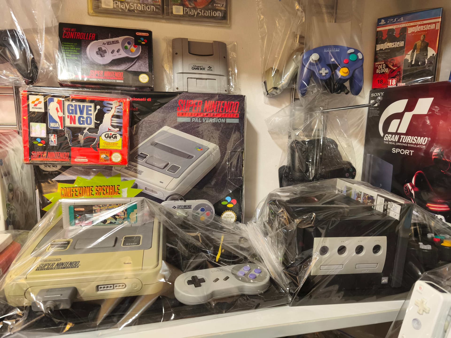 Console Super Nintendo SNES en boite GameCube manettes retro achat vente Game & Disc Montrichard