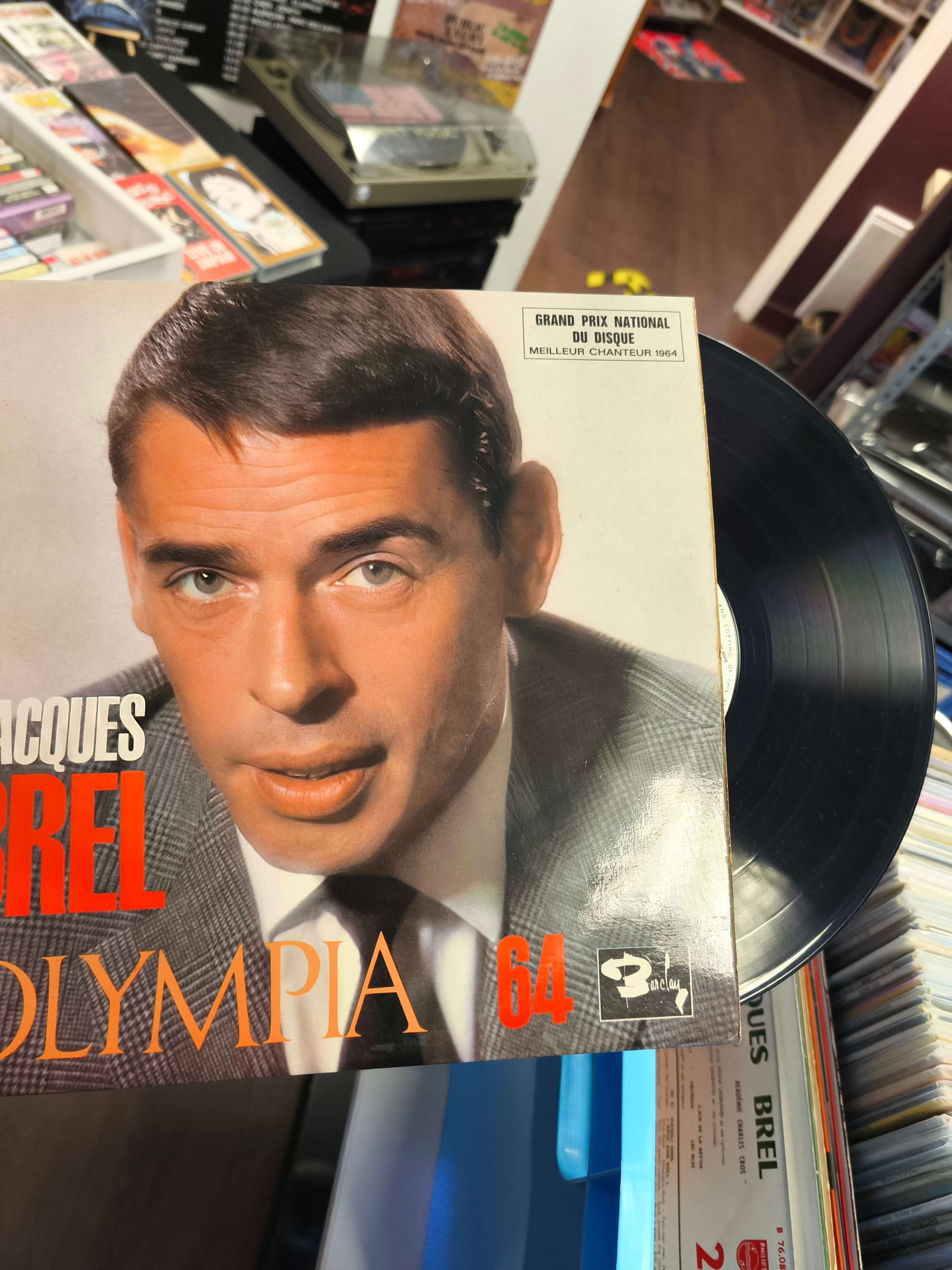 Vinyle Jacques Brel Olympia 64 original d'occasion achat vente Game & Disc Montrichard