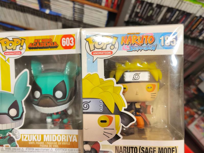 Funko Pop My Hero Academia Izuku Midoriya et Naruto Shippuden Sage Mode