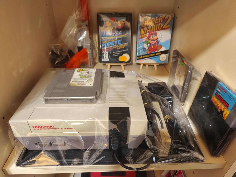Console Nintendo NES avec jeux Super Mario Bros 2 Popeye Dragon Ball en vente chez Game & Disc Montrichard